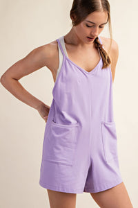 hot shot inspired romper | lilac