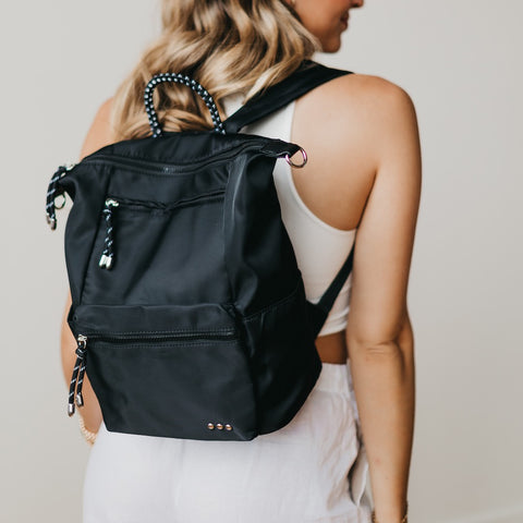 ryanne roped backpack | black