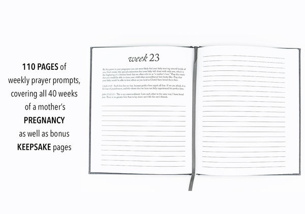 Dear Baby: Pregnancy Prayer Journal + Memory Book for Moms | Ivory