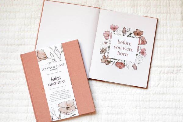 Baby's First Year Memory Book | Sky Blue