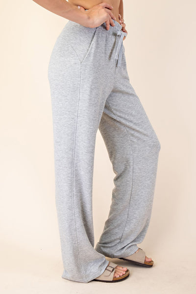 feeling your best straight leg pants | heather grey