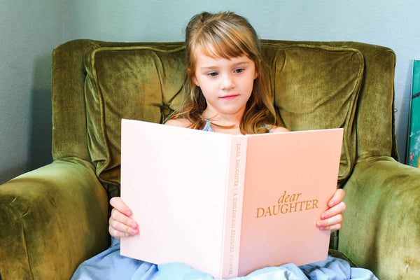 Dear Daughter Childhood Keepsake Book | Cream