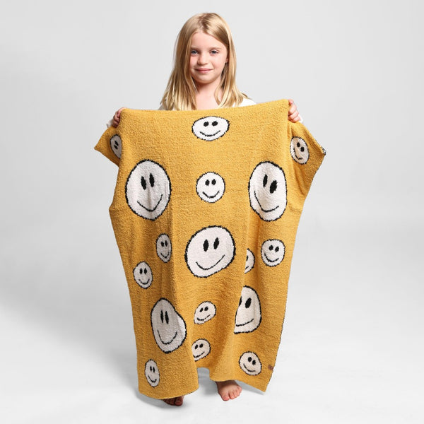 baby plush blanket | all smiles, yellow