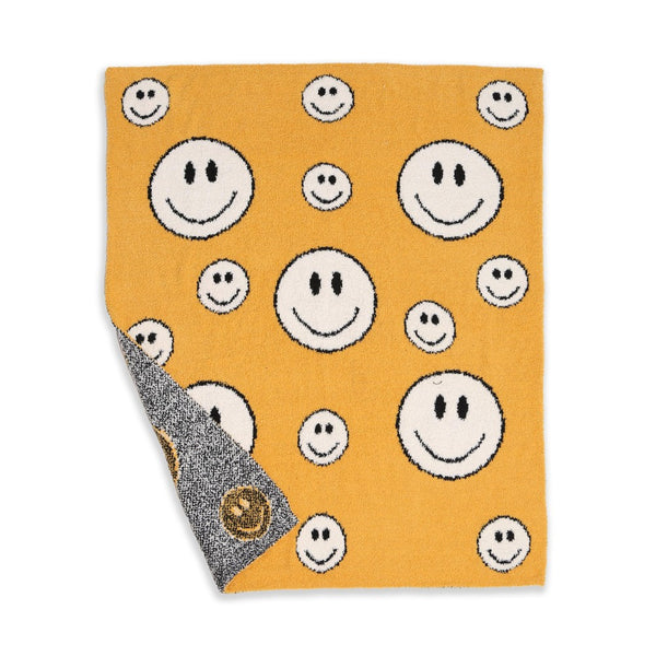 baby plush blanket | all smiles, yellow