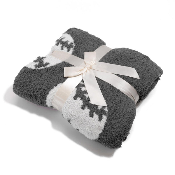 baseball blanket | charcoal