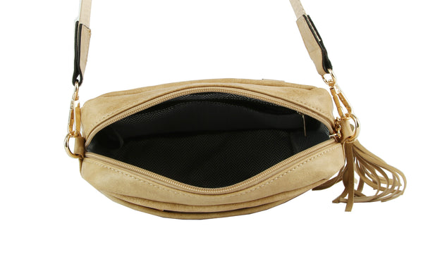 mini convertible crossbody bag | mocha