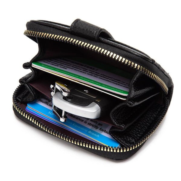 vegan leather wallet | black