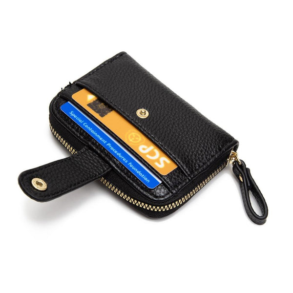 vegan leather wallet | black