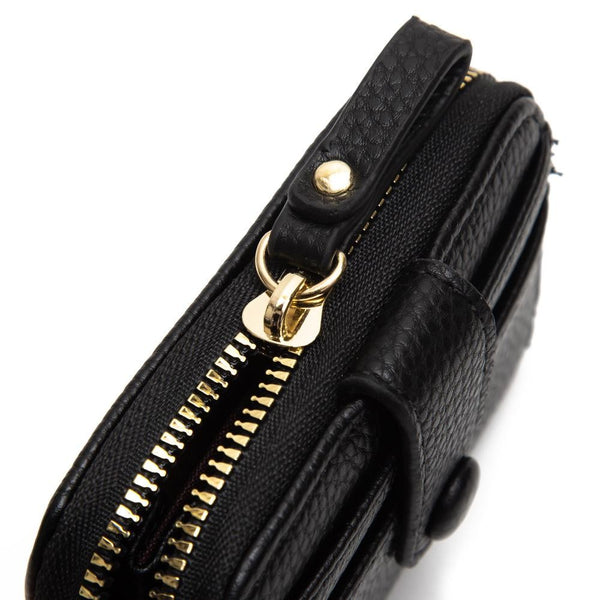 vegan leather wallet | black