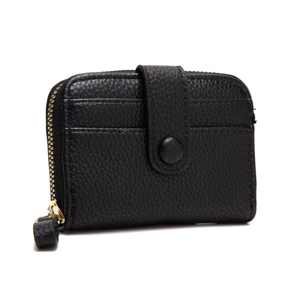 vegan leather wallet | black