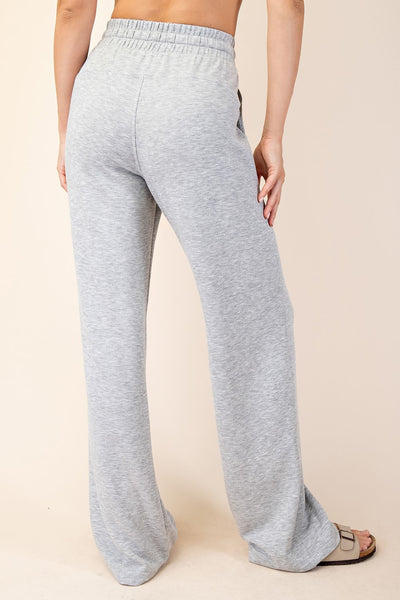feeling your best straight leg pants | heather grey