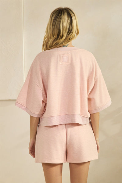 ebb & flow sunday lounge set | pink