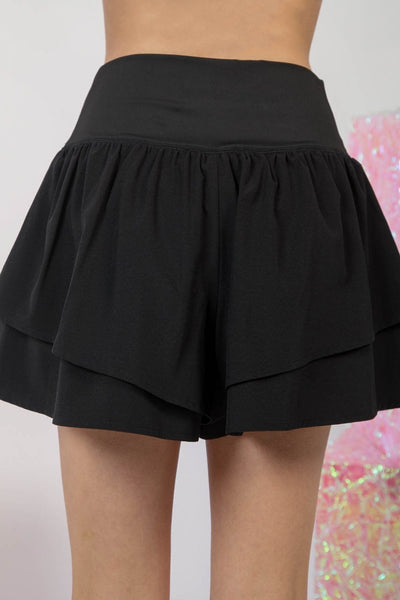 speaking my truth athletic shorts | black