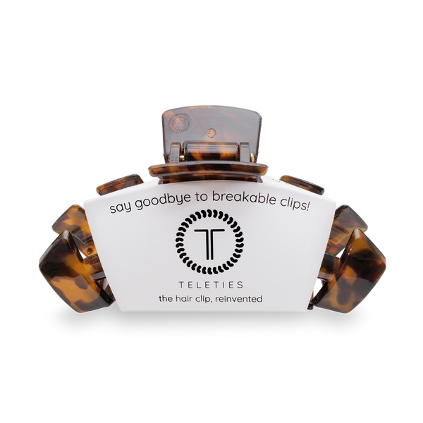 teleties classic clip, large | tortoise