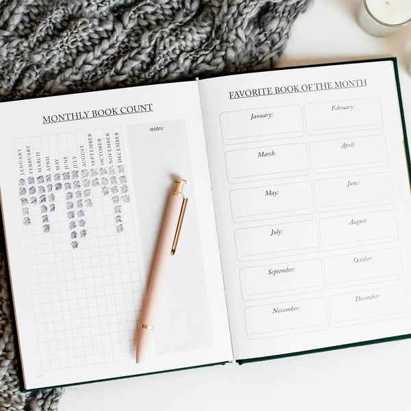 Book Review Journal for Book Lovers | Green