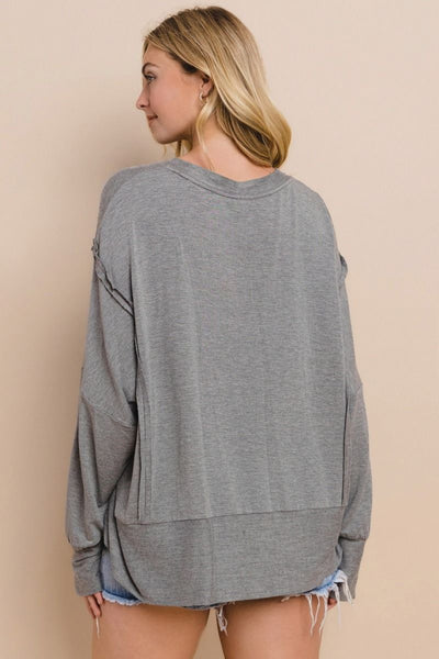 french terry arkansas sweatshirt | grey