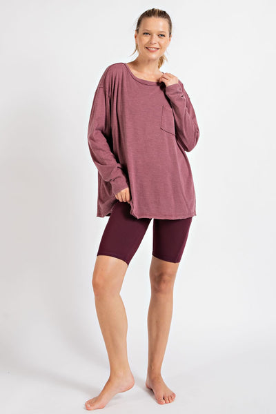 always low key mineral wash top | wine