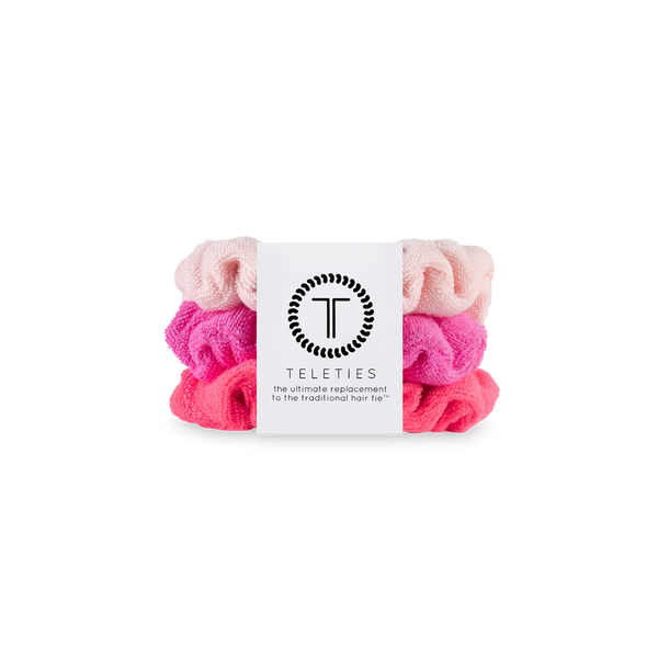 teleties terry cloth scrunchie | small, aruba