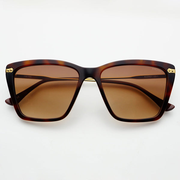 audrey in tortoise + brown | by freyrs eyewear