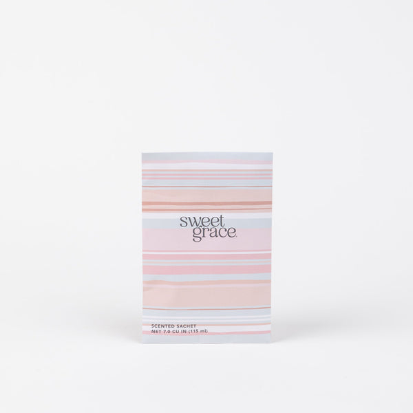 sweet grace scented sachet | modern stripe