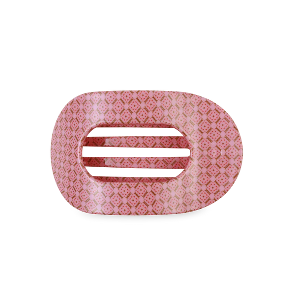 teleties x Laura Park round flat clip, small | berry cozy