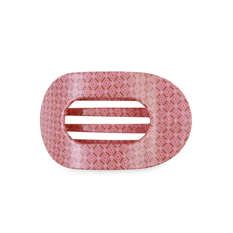 teleties x Laura Park round flat clip, small | berry cozy