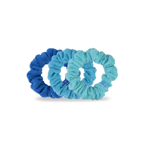 teleties terry cloth scrunchie | small, bora bora