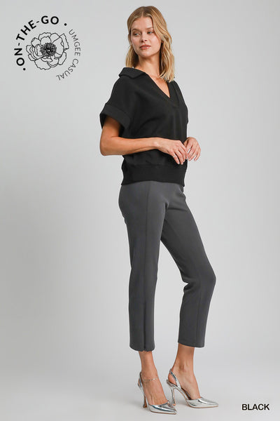 a gentle life luxe knit pullover | black