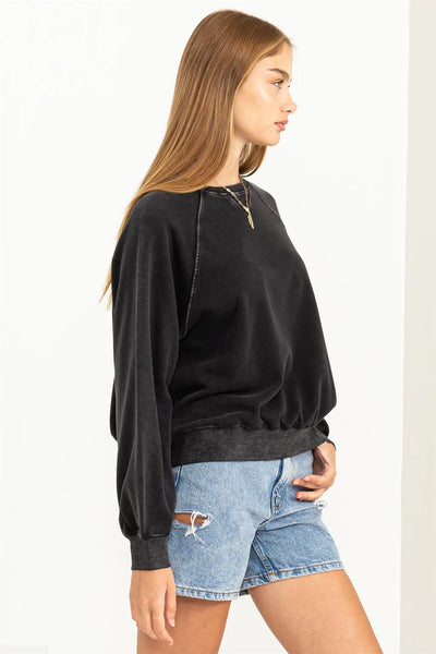 something about you pullover | black