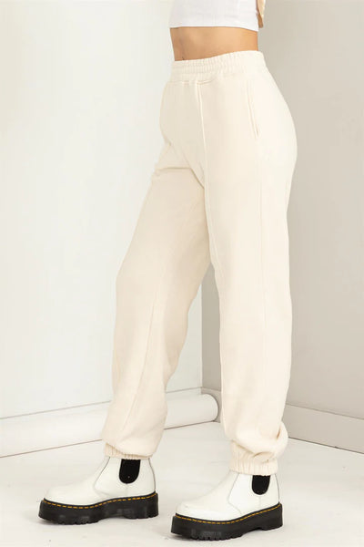 go the extra mile sweatpants | cream