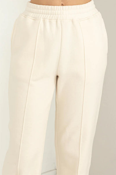 go the extra mile sweatpants | cream