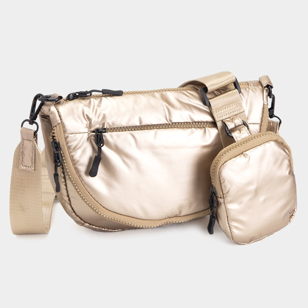 puffer half moon crossbody bag!
