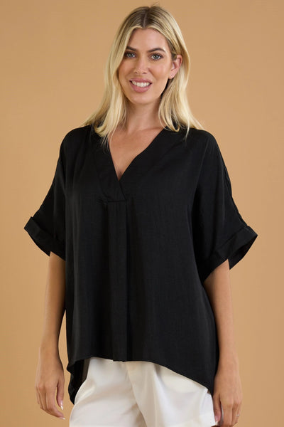 take the plunge top | black