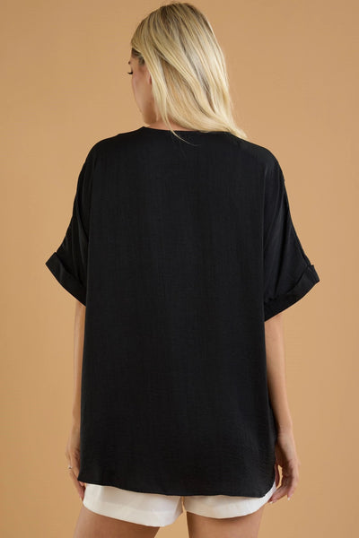 take the plunge top | black