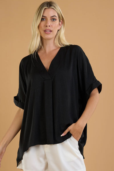 take the plunge top | black