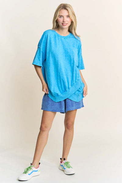 no stopping now crossover top | ocean blue