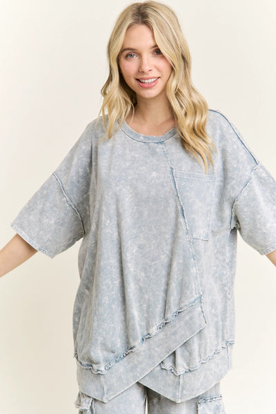 no stopping now crossover top | silver grey