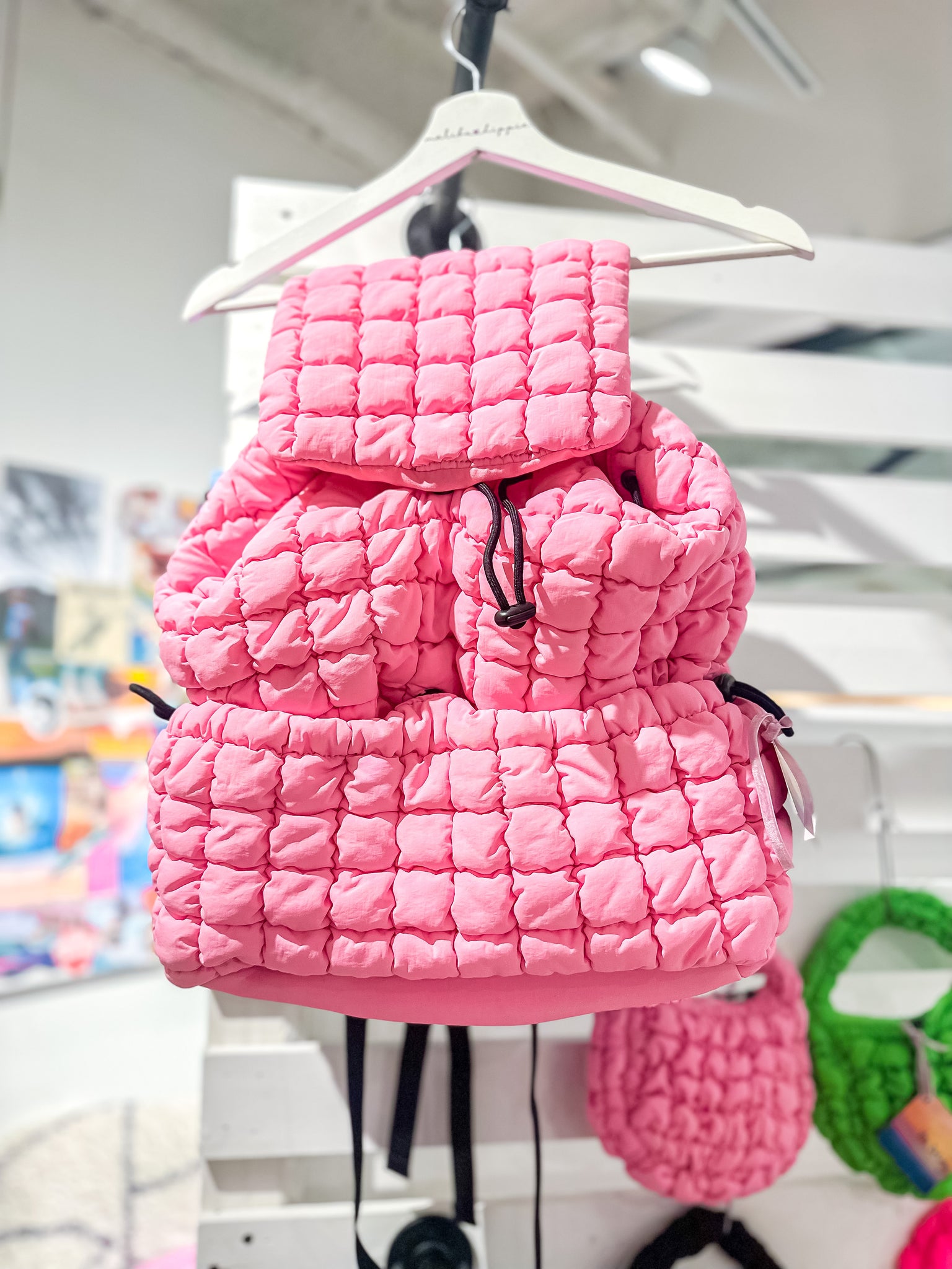 puffer backpack | malibu pink – Me & Maude display picture 2