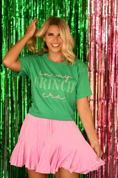 in my grinch era tee | green