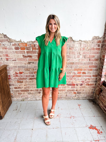 out of the blue jacquard dress | green