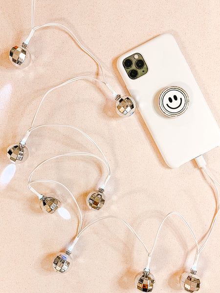 phone charger | disco balls