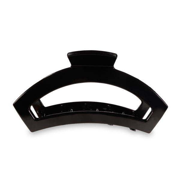 teleties open clip, large | jet black