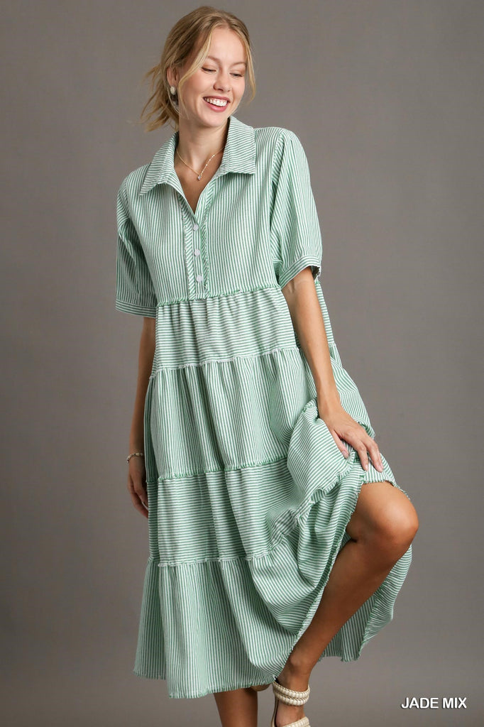 come my way midi dress looking my way striped midi dress