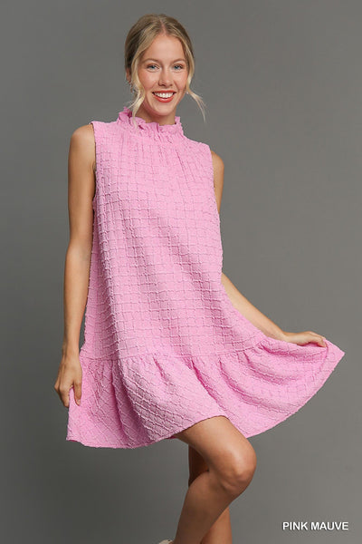 follow your destiny textured dress | pink