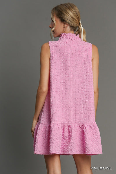 follow your destiny textured dress | pink