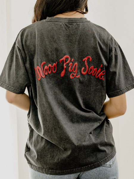 woo pig sooie lyric puff hi-dive tee | black