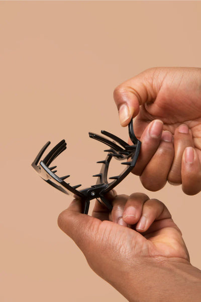 teleties open claw clip, large | tortoise