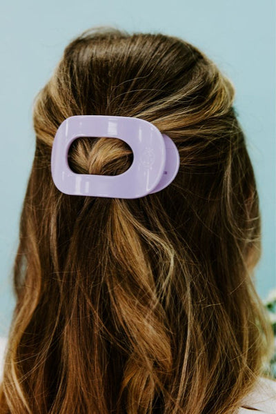 teleties flat clip, small | lilac you