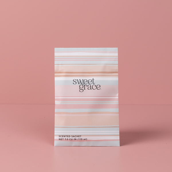 sweet grace scented sachet | modern stripe
