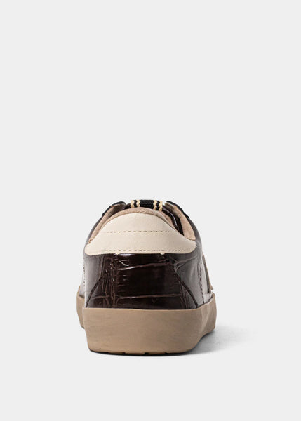 shu shop paula sneakers | brown croco